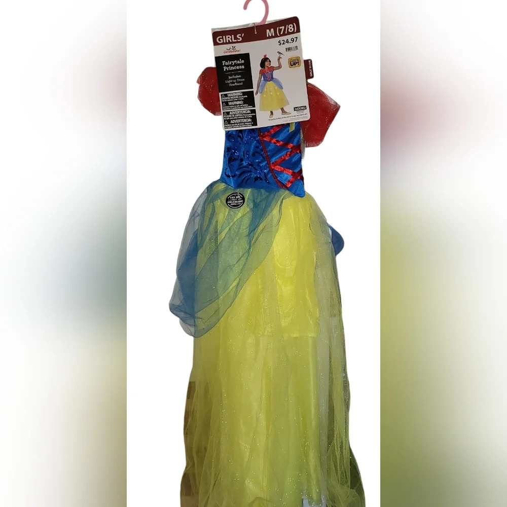 NWT Fairytale Princess Girl's Light Up Halloween Costume Size 7/8 - Picture 2 of 5